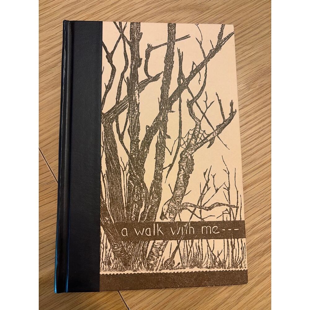 A Walk With Me Gwen Frostic 1958  HC Block Print Poetry Presscraft Papers